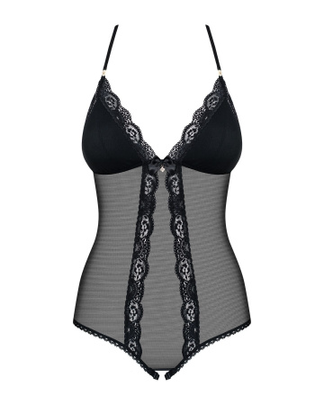 фото Сітчастий боді з відкритими сідницями Obsessive 841-TED-1 teddy L/XL, чорний