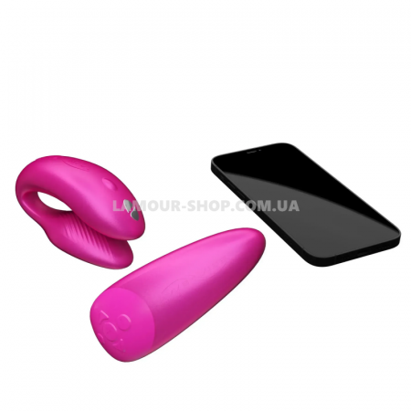 фото Смарт-вібратор для пар We-Vibe Chorus Cosmic Pink, сенсорне керування