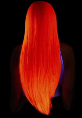 фото Перука  Leg Avenue 33″ Long straight center part wig neon pink