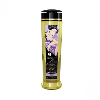 Масажна олія Shunga Sensation – Lavender (240 мл) натуральна зволожувальна