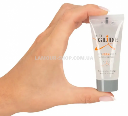 фото Гібридний гель-лубрикант Just Glide Performance, 20 ml
