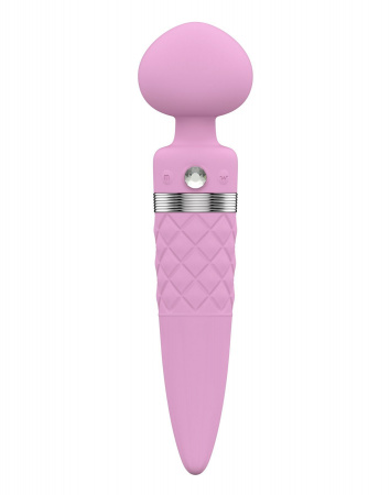 фото Вібромасажер 2в1 PILLOW TALK - Sultry Pink, масажер і вібратор з ротацією