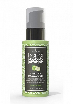 Смачний гель для вишуканих мануальних та оральних пестощів Sensuva — Handipop Green A