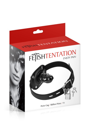 фото Кляп з маленьким фалоімітатором Fetish Tentation Penis Gag T1