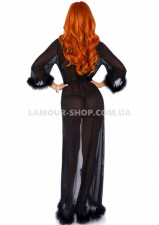 фото Комплект Marabou robe & string