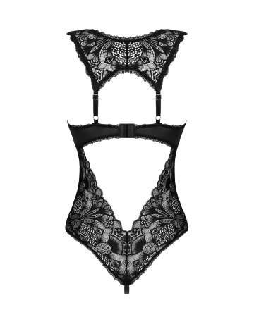 фото Боді Obsessive Donna Dream crotchless teddy M/L Black, відкритий доступ