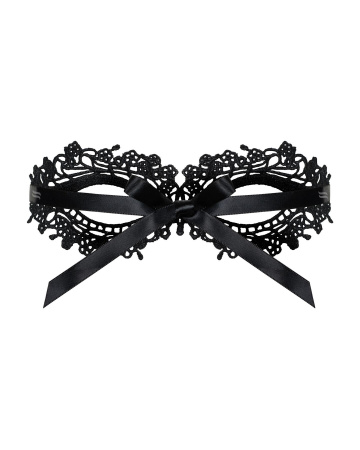 фото Мереживна маска Obsessive A710 mask, єдиний розмір, чорна
