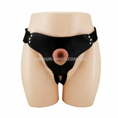 фото Страпон Pretty Love - HARNESS BRIEFS Stark Universal Strap-On Harness 6,9''