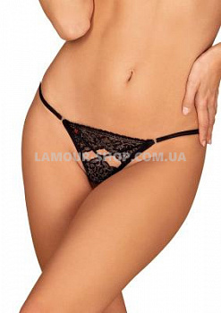 Трусики жіночі Meshlove Crotchles Thong Black S/M
