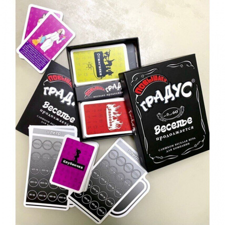 фото Застільна гра для компанії «Підвищуємо Градус» (RU)