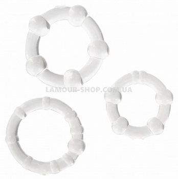 Набір ерекційних кілець Stay hard, Clear