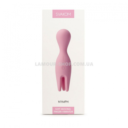 фото Двойной вибратор для чувствительных зон Svakom Nymph Pale Pink